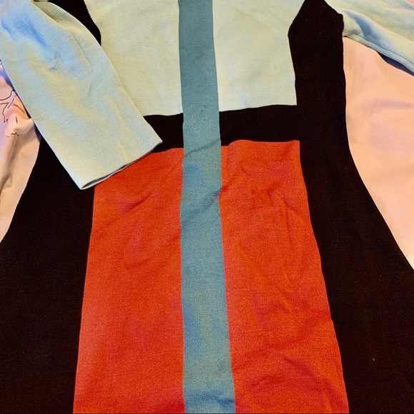 ST. JOHN Color Block Dress NWOT - Picture 5 of 7